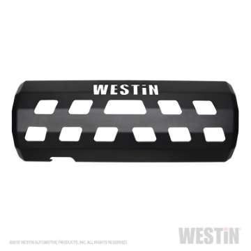 Picture of Westin 18-22 Jeep Wrangler JL Excl- 4xe Muffler Skid Plate - Tex- Blk