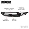 Picture of Westin 19-21 Chevrolet Silverado 1500 Pro-Mod Front Bumper - Tex- Blk