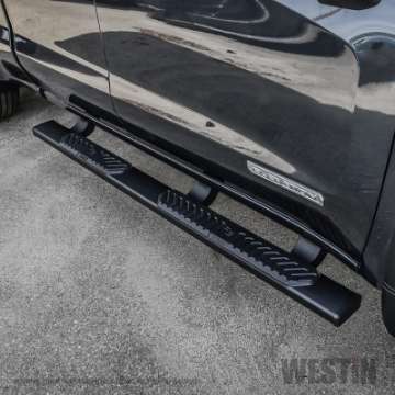 Picture of Westin 19-22 Chevrolet Silverado 1500 DC R5 Nerf Step Bars - Blk