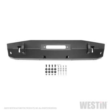 Picture of Westin 07-18 Jeep Wrangler JK WJ2 Stubby Front Bumper - Tex- Blk