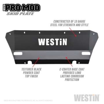 Picture of Westin 15-20 Chevrolet Colorado Pro-Mod Skid Plate - Tex- Blk