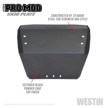 Picture of Westin 19-22 Ford Ranger Outlaw-Pro-Mod Skid Plate - Tex- Blk