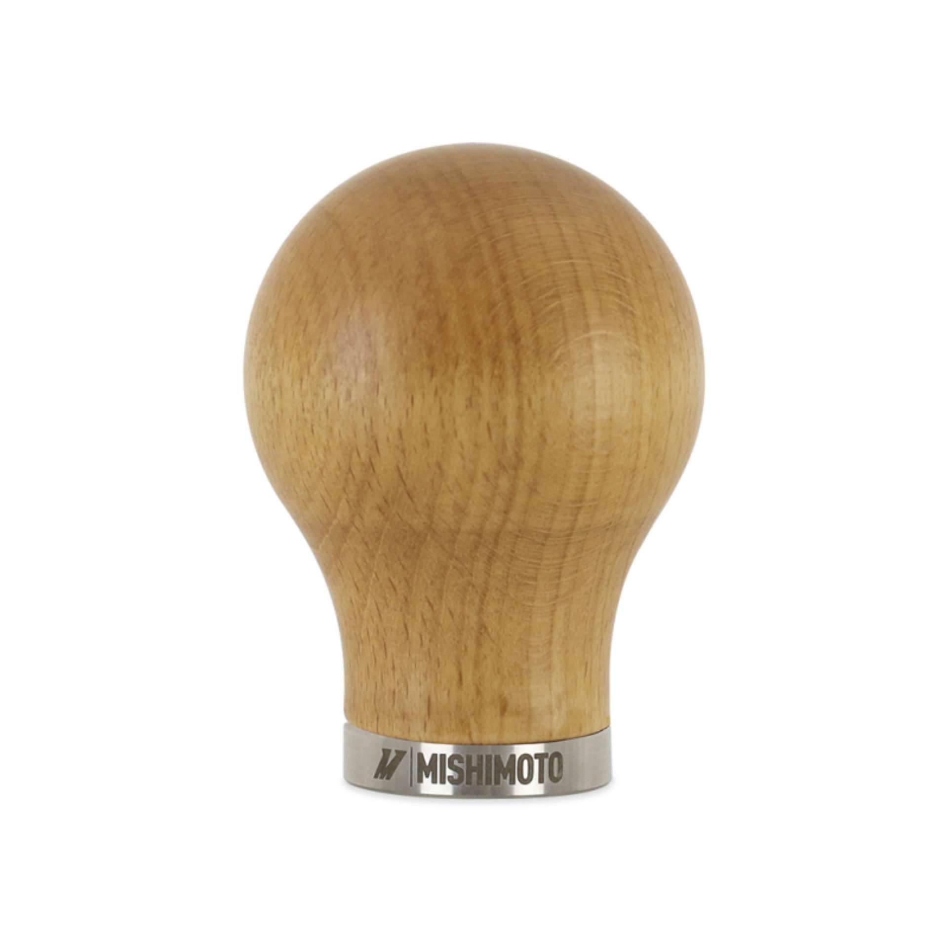 Picture of Mishimoto Round Steel Core Wood Shift Knob - Beech