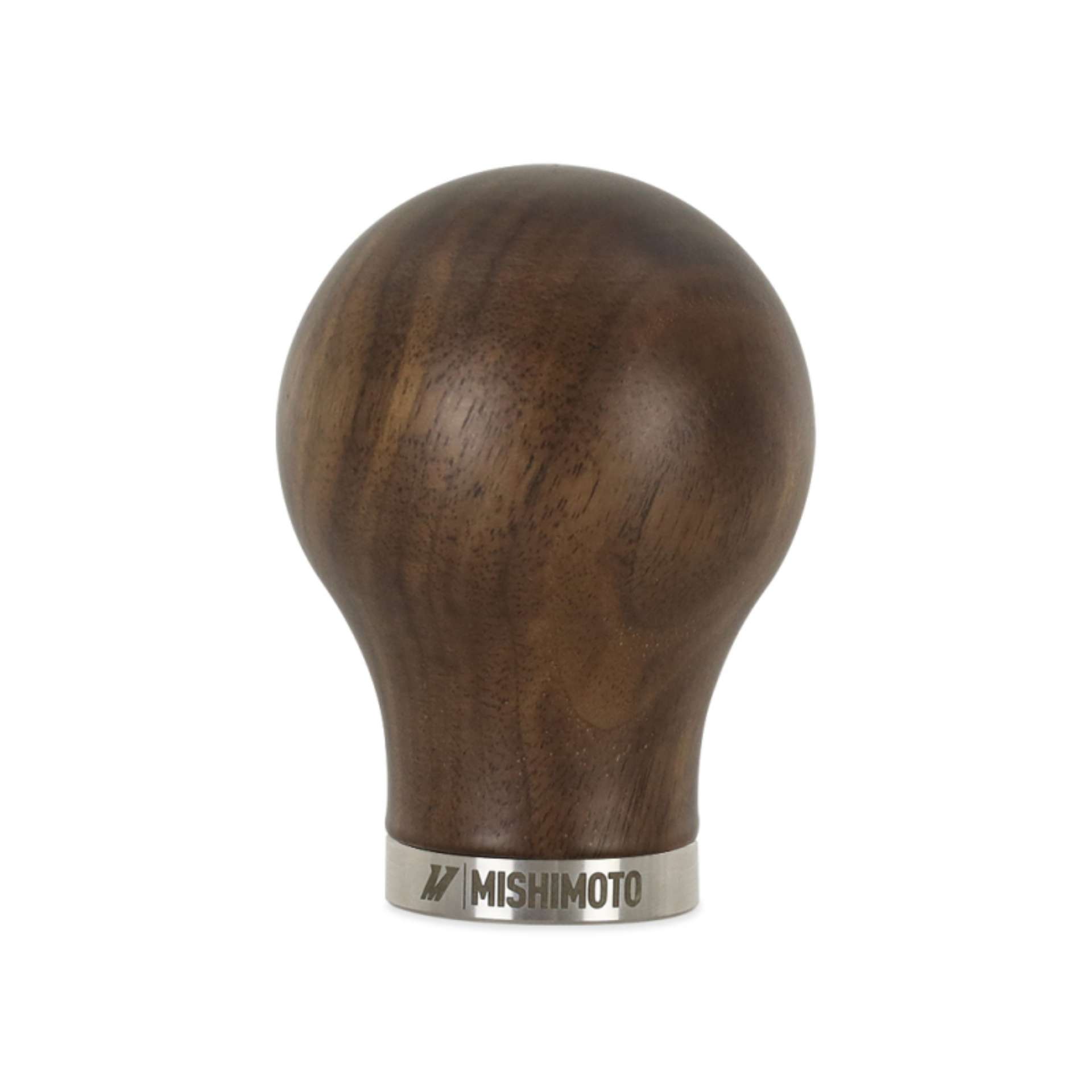 Picture of Mishimoto Round Steel Core Wood Shift Knob - Walnut