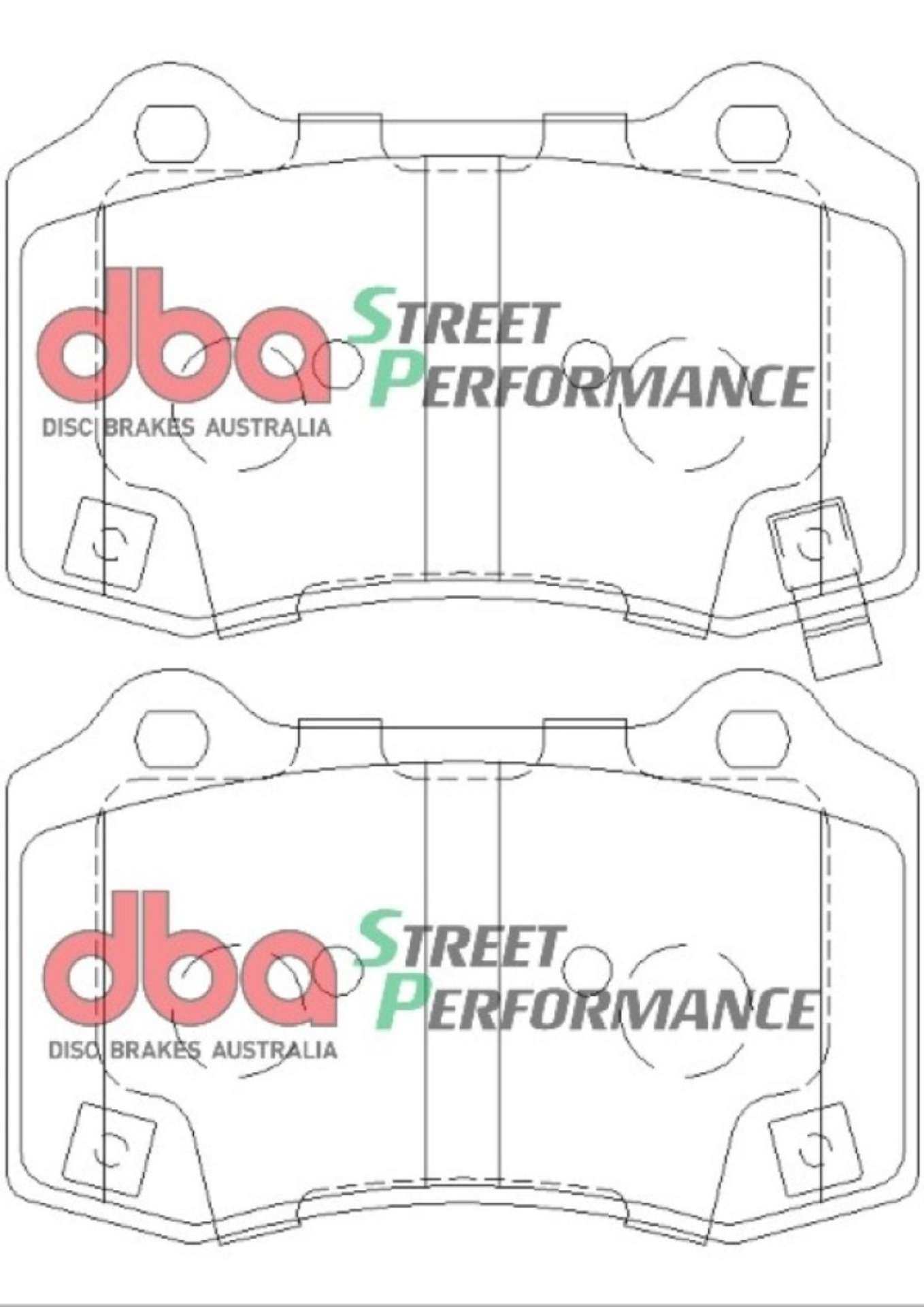 Picture of DBA 11-22 Jeep Grand Cherokee SP Performance Rear Brake Pads