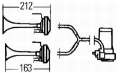 Picture of Hella Horn Kit Air 2-Trumpet 24V