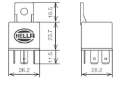 Picture of Hella RELAY MINI ISO 5P 12V SPST D87 DIO BKT