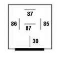 Picture of Hella RELAY MINI ISO 5P 12V SPST D87 DIO BKT