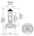 Picture of Hella Bulb 880 12V 27W PG13 T3-25