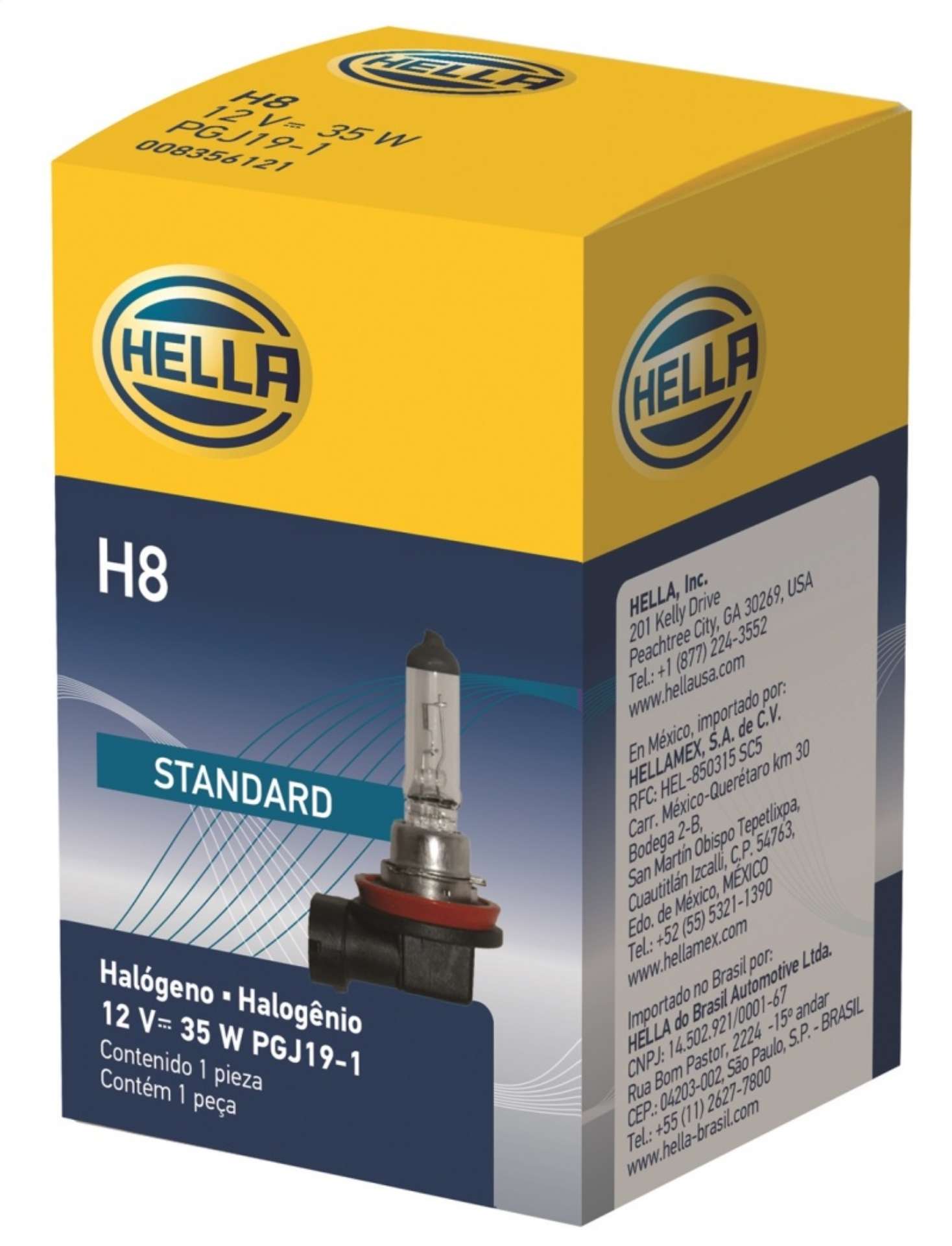 Picture of Hella Bulb H8 12V 35W PGJ19-1 T4