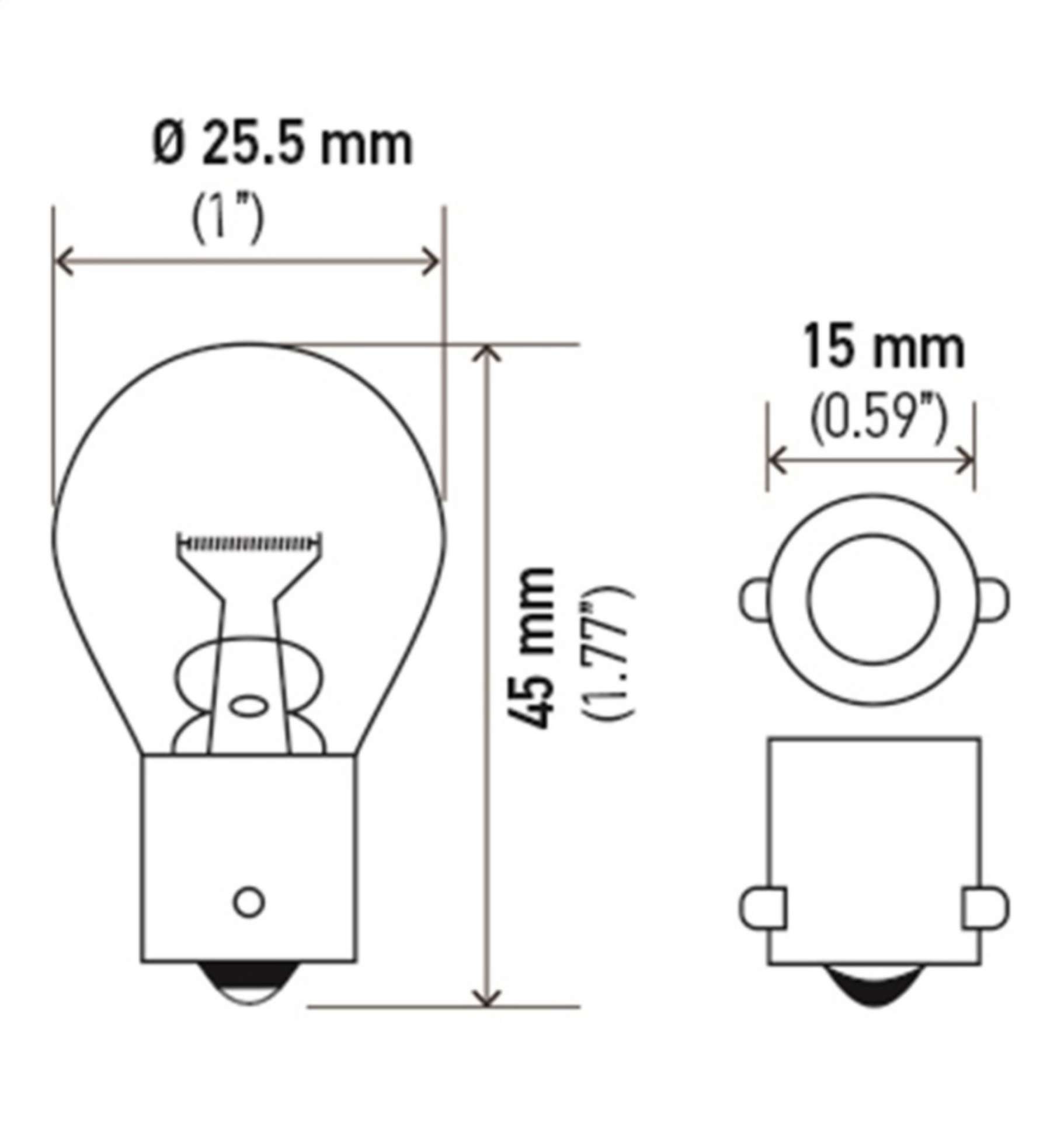 Picture of Hella Bulb 93 12V 13W BA15s S8