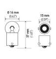 Picture of Hella Bulb 67 12V 8W 4CP BA15s G6