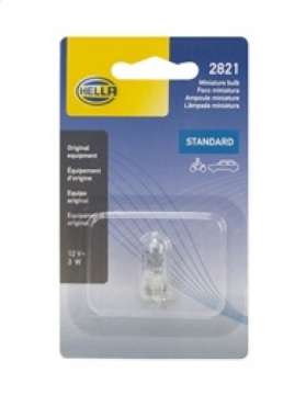 Picture of Hella Bulb 2821 12V 3W W2-1x9-5d T3-25 E1 SB