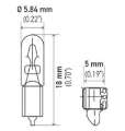 Picture of Hella Bulb 37 12V 1-3W W2X4-6d T1-75 Min- Order QTY 10