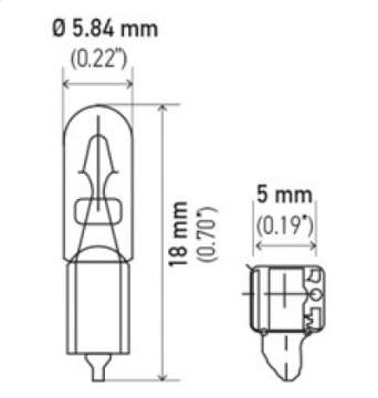 Picture of Hella Bulb 37 12V 1-3W W2X4-6d T1-75 Min- Order QTY 10