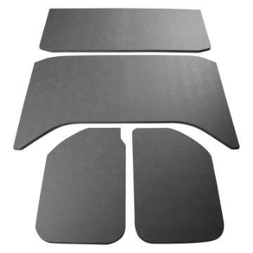 Picture of DEI 11-18 Jeep Wrangler JK 4-Door Boom Mat Headliner - 4 Piece - Gray Leather Look