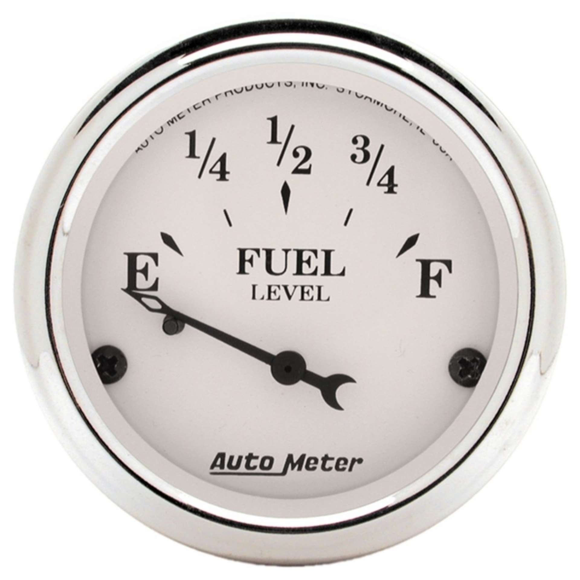 Picture of Autometer 2-1-16in 0-90 Fuel Level Air-Core GM Old Tyme White Gauge