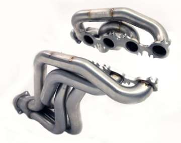 Picture of Kooks 2020+ Mustang GT500 5-2L 2in x 3in SS Headers w-GREEN Catted Connection Pipe