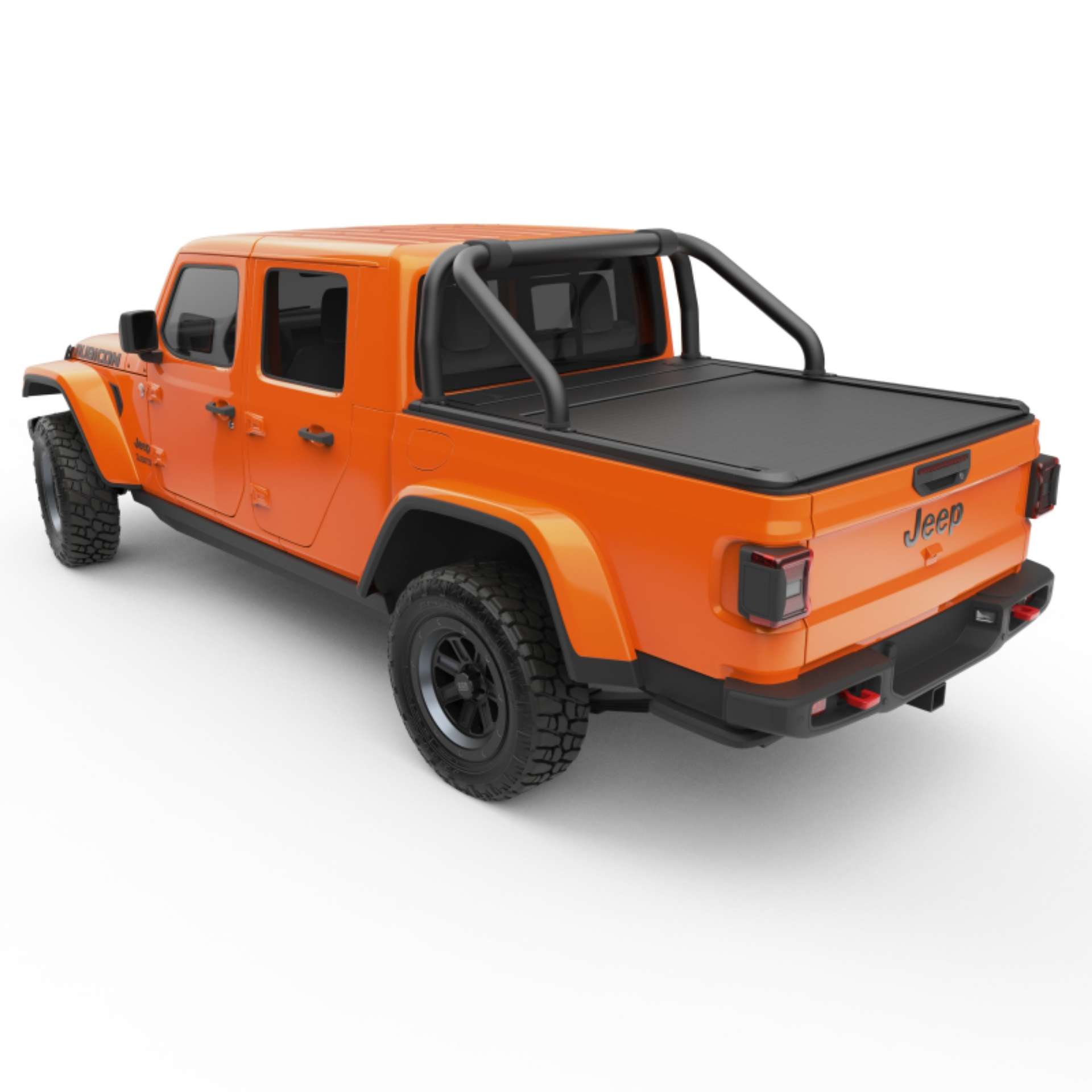 Picture of EGR 20-22 Jeep Gladiator RollTrac S-Series Black Powder Coated Sports Bar Jeep Gladiator