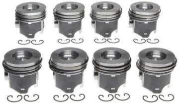 Picture of Mahle OE 06-09 6-0L Floating Pin GM TRUCKS Vin H 0-25MM Reduced Comp Piston Set Set of 8
