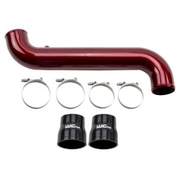 Picture of Wehrli 11-16 Duramax LML Passenger Side 3-5 in- Intercooler Pipe - Gloss Black