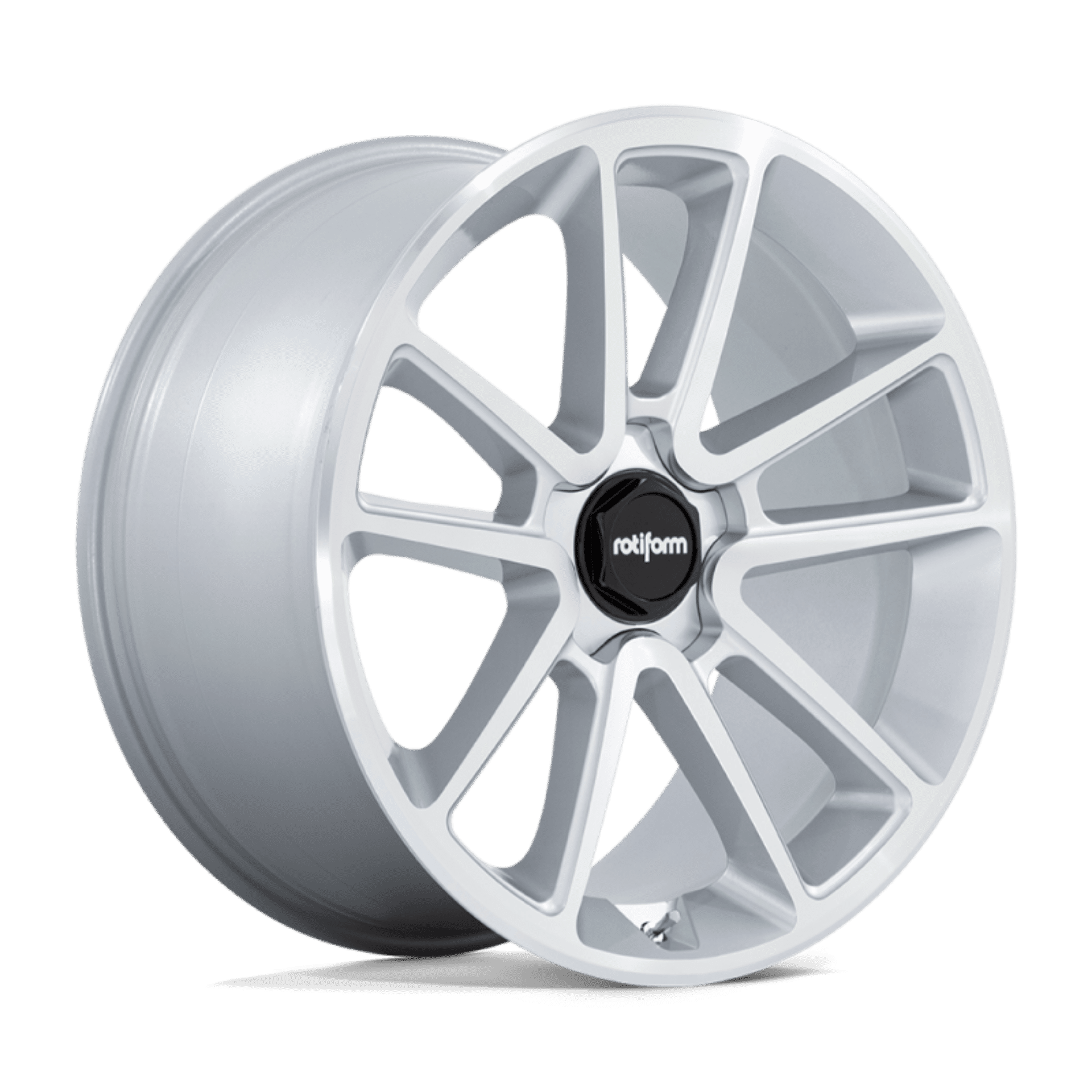 Picture of Rotiform R192 BTL Wheel 21x10-5 5x120 15 Offset - Gloss Silver w- Machined Face