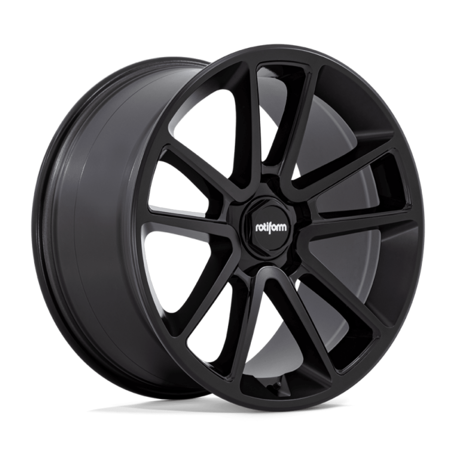 Picture of Rotiform R194 BTL Wheel 21x9 5x120 15 Offset - Matte Black w- Blk Cap and Inside Spoke Details