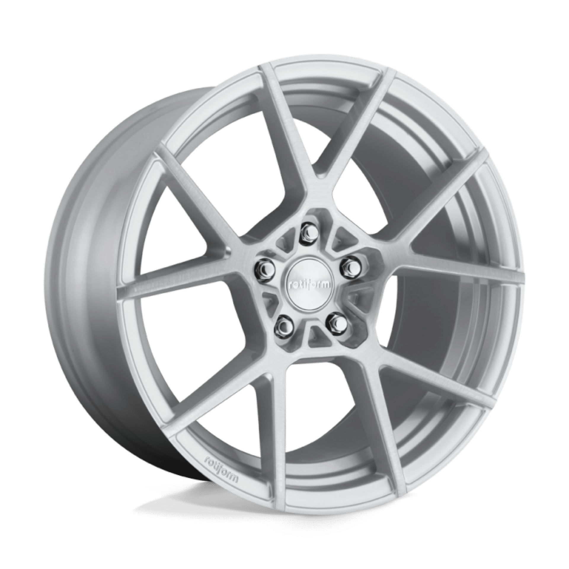 Picture of Rotiform R138 KPS Wheel 18x8-5 5x112 45 Offset - Gloss Silver Brushed