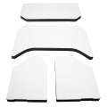 Picture of DEI 07-10 Jeep Wrangler JK 4-Door Boom Mat Headliner - 4 Piece - White