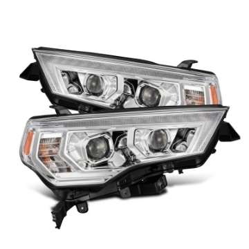 Picture of AlphaRex 14-22 Toyota 4Runner PRO-Series Projector Headlights Black w-Seq- Sig- + DRL