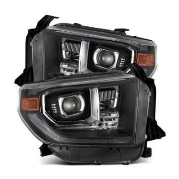 Picture of AlphaRex 14-21 Toyota Tundra PRO-Series Projector Headlights Black w-Seq- Sig- + DRL