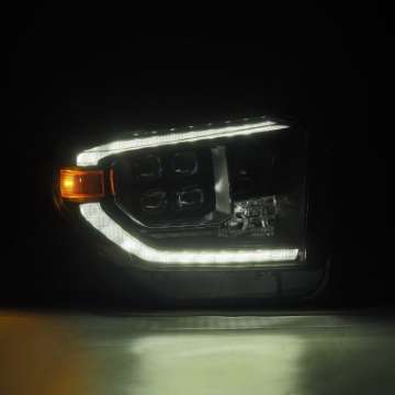 Picture of AlphaRex 14-21 Toyota Tundra NOVA-Series LED Proj Headlights Alpha-Blk w-Actv Light & Seq- Sig + DRL