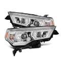 Picture of AlphaRex 14-22 Toyota 4Runner LUXX-Series LED Proj Headlights Chrome w-Actv Light & Seq- Sig + DRL