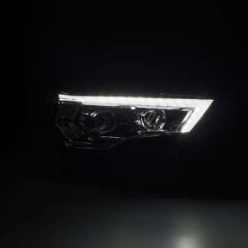 Picture of AlphaRex 14-22 Toyota 4Runner LUXX-Series LED Proj Headlights Chrome w-Actv Light & Seq- Sig + DRL