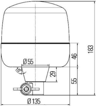 Picture of Hella Led Lamp 12-24V Amber Flex Mounting 2Rl