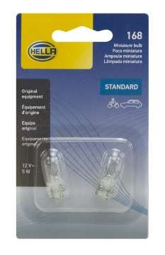 Picture of Hella Bulb 168 12V 5W 3Cp W21X95D T325 2