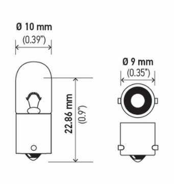 Picture of Hella Bulb 3893 12V 4W Ba9S T275 2