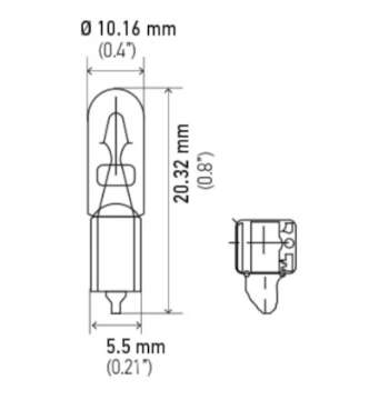 Picture of Hella Bulb 73 12V 11W W21X49D T175 2