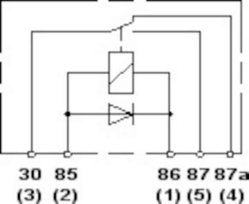 Picture of Hella Relay 12V 20-40A Spdt Dio