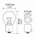 Picture of Hella Bulb 7507 12V 21W Bau15S S8 Namber 2