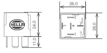 Picture of Hella Relay 12V 20-40A Spdt Res