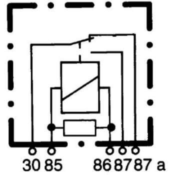 Picture of Hella Relay 12V 20-40A Spdt Res Bkt