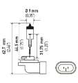 Picture of Hella Bulb 881 12V 27W Pgj13 T325