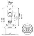 Picture of Hella Bulb 884 12V 27W Pg13 T325