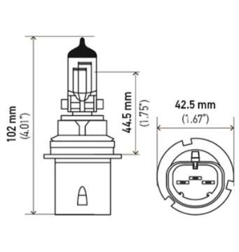 Picture of Hella Bulb 9004-Hb1 12V 65-45W P29T Longlife