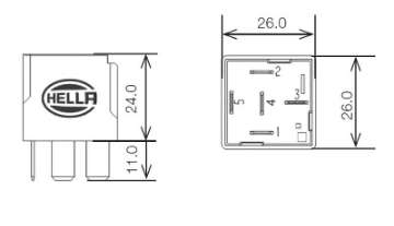 Picture of Hella Relay 24V 10-20A Spdt Res