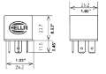 Picture of Hella Relay Mini Iso 4 Pole 12V Spst