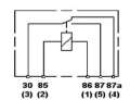 Picture of Hella Relay Mini Iso 5 Pole 12V Spdt Bkt