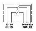 Picture of Hella Relay Mini Iso 5 Pole 24V Spdt Bkt