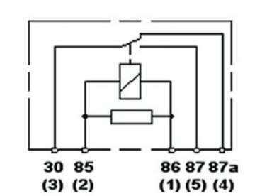 Picture of Hella Relay Mini Iso 5 Pole 24V Spdt Res Bkt